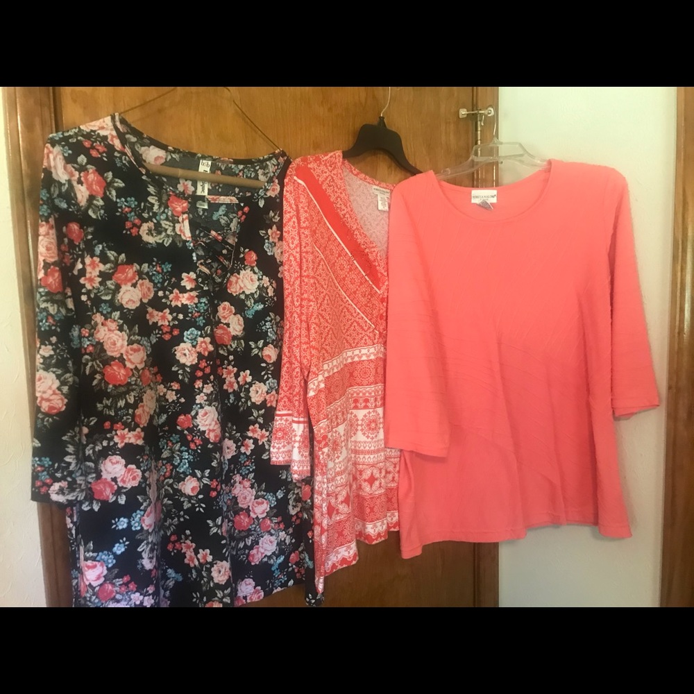 3 Womens 1X Tops